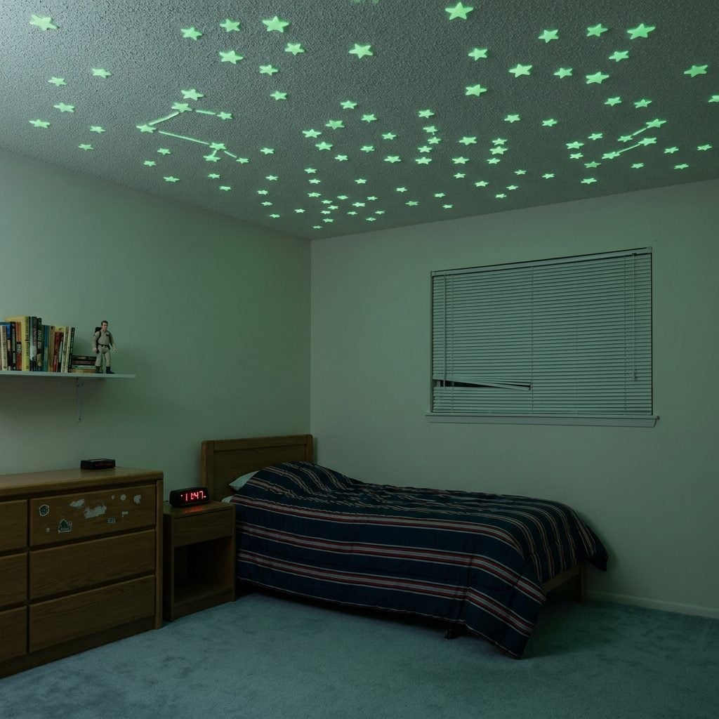 Glow-in-the-Dark Plastic Stars You Pressed Against the Ceiling at 8 PM and Stared at Until Midnight