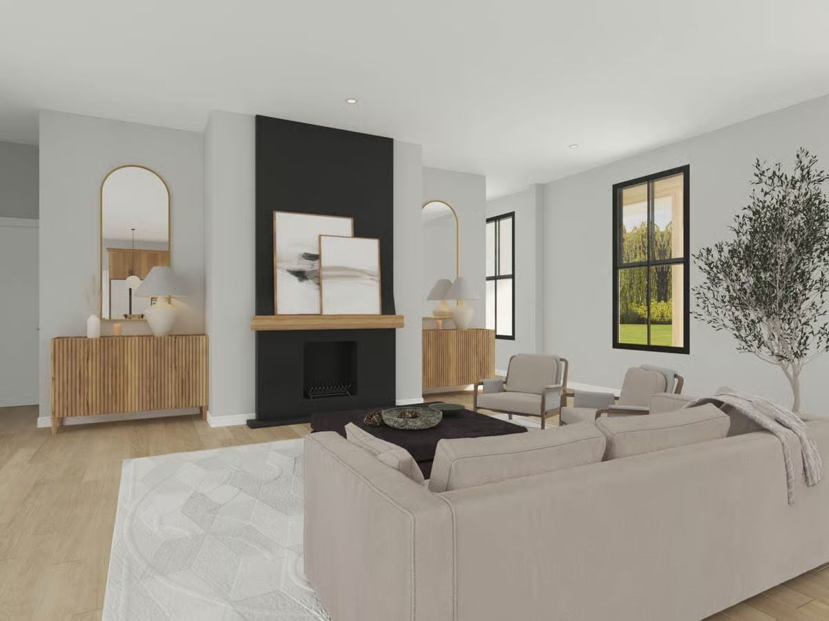 Warm Wood and Black Make a Strong Case for Restrained Contrast