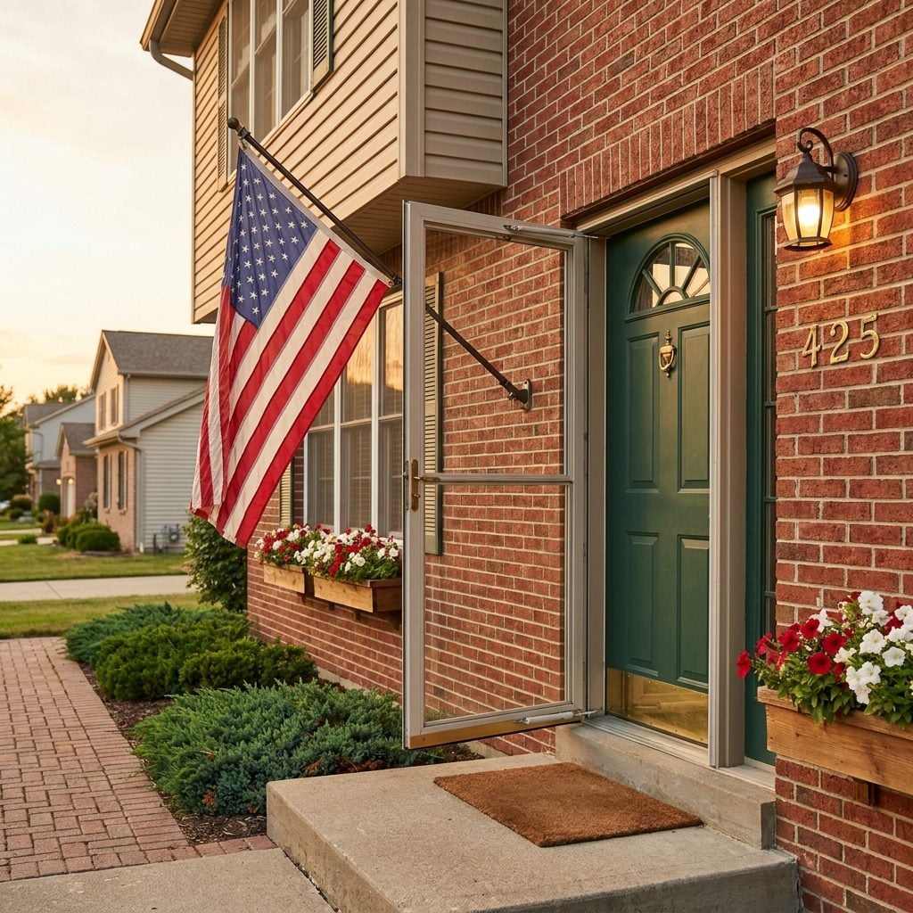 The American Flag Mounted by the Front Door, Every Single Day of the Year