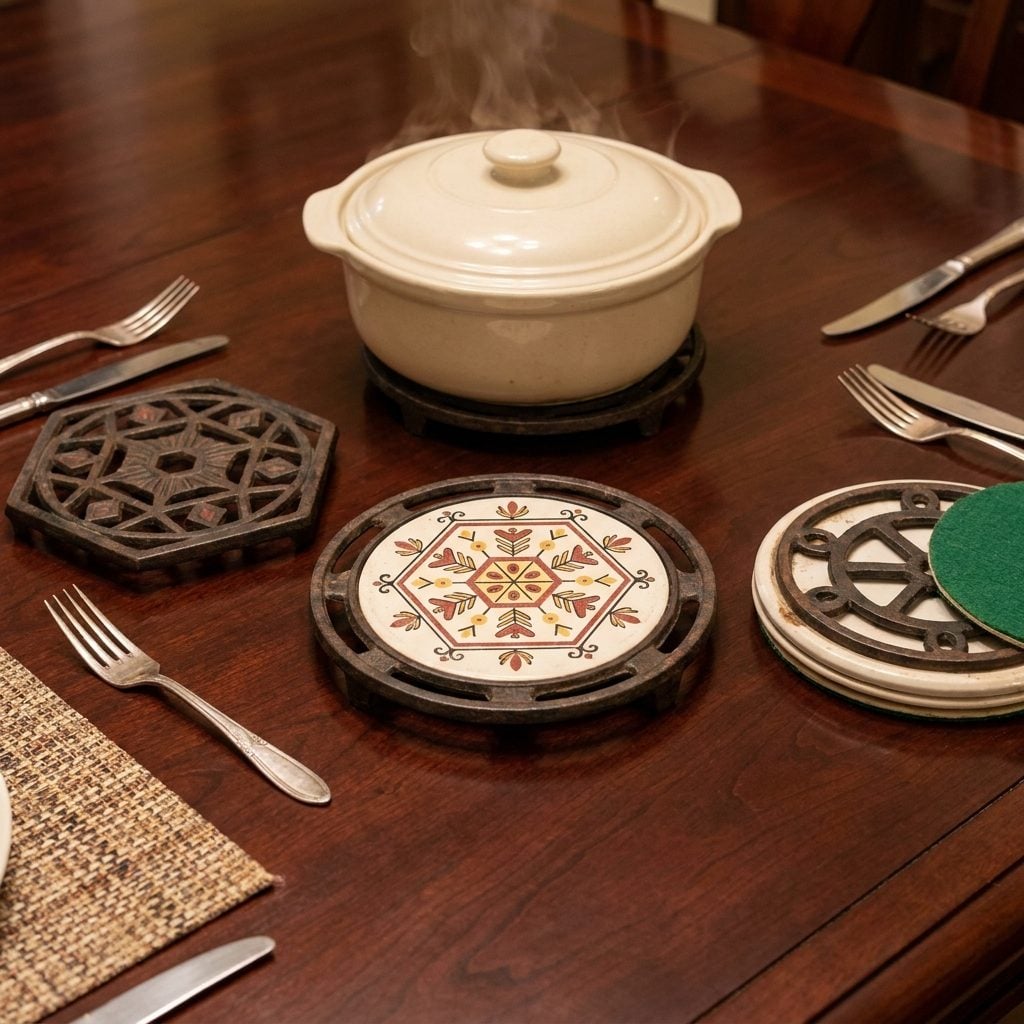 The Felt-Bottom Trivets That Protected the Table From Hot Dishes and From Joy