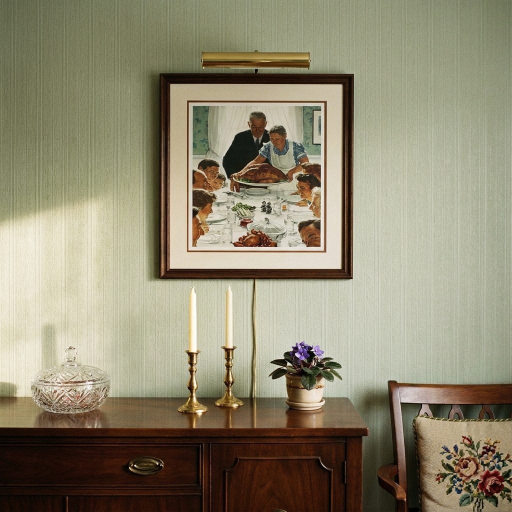 The Framed Norman Rockwell Print Hanging in the Dining Room Like a Moral Instruction Manual