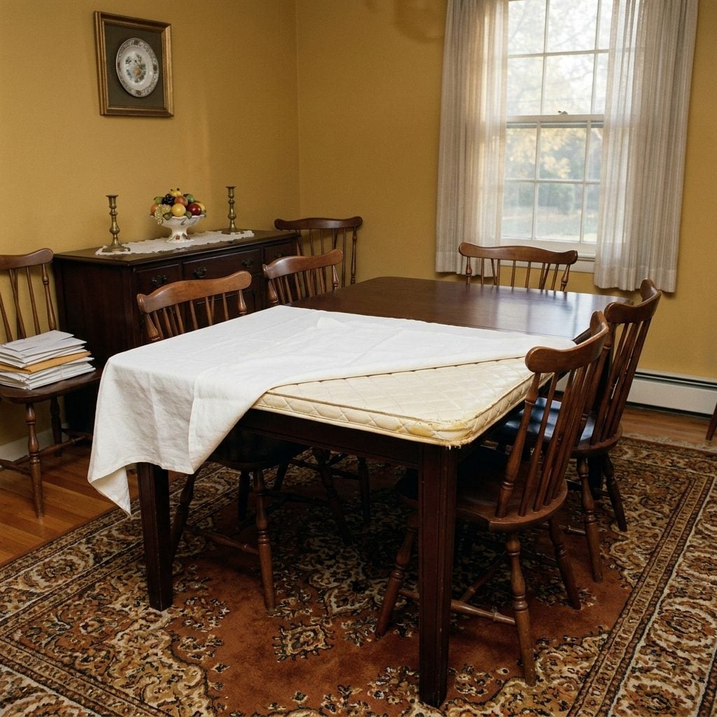 The Padded Vinyl Table Protector That Lived Under the Tablecloth Year-Round