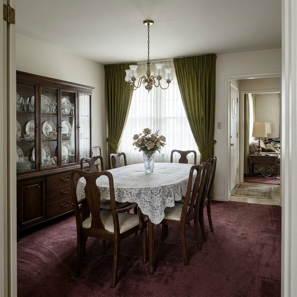 The Formal Dining Room That Sat Empty 360 Days a Year, Waiting for Its Five Days of Glory