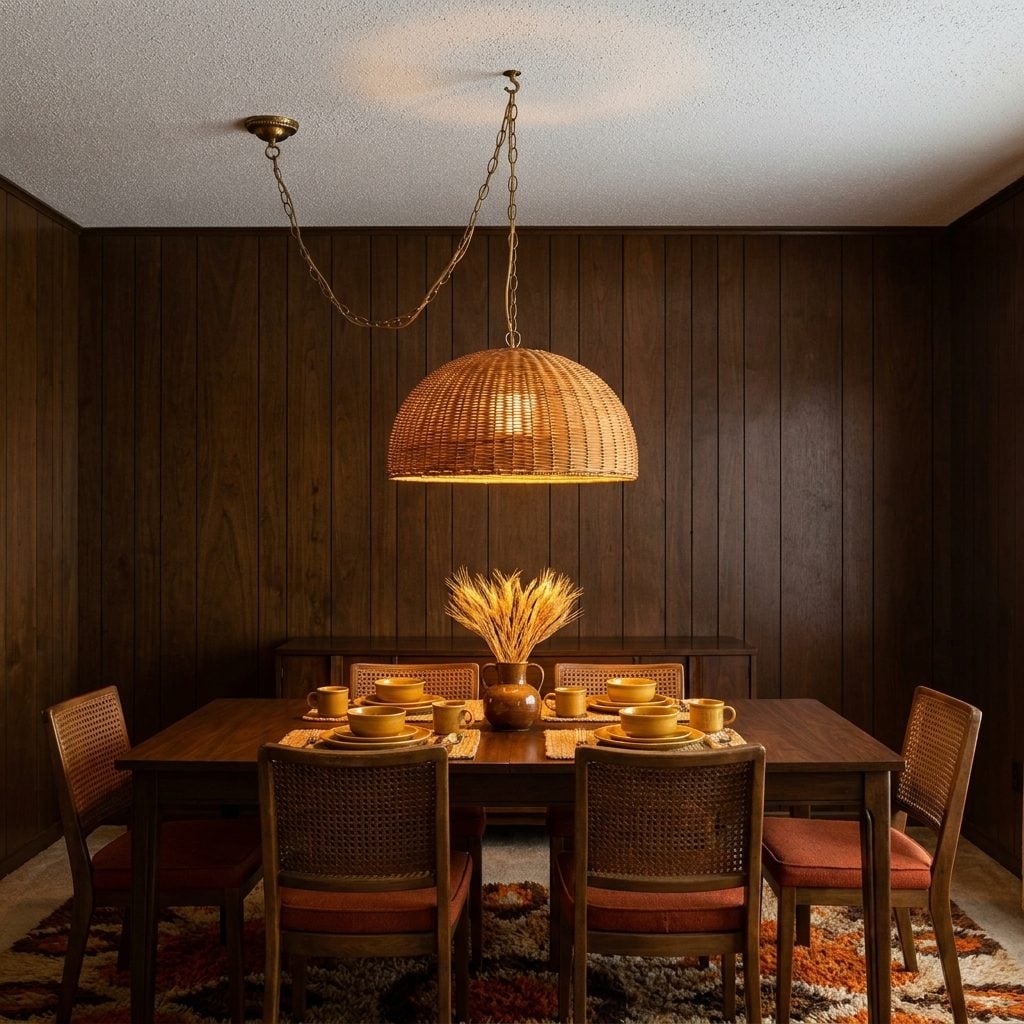 The Swag Lamp Hanging So Low Over the Table It Was Basically a Third Guest