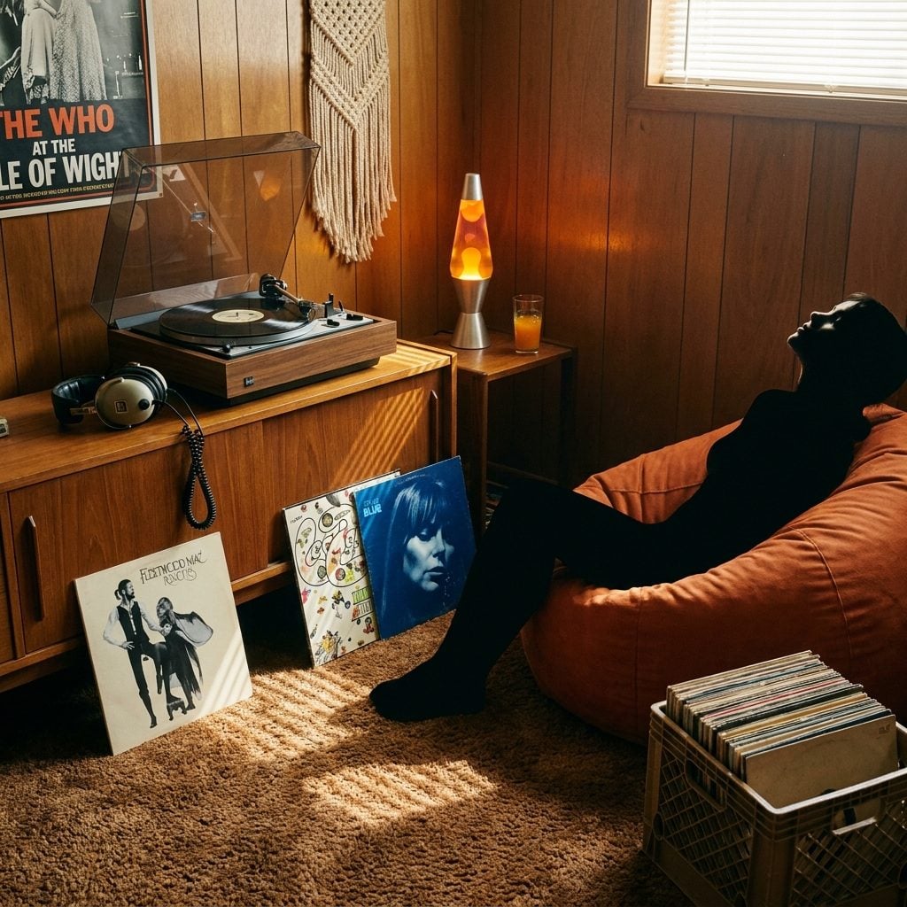Listening to Vinyl Records All the Way Through Because Nobody Was Getting Up to Skip