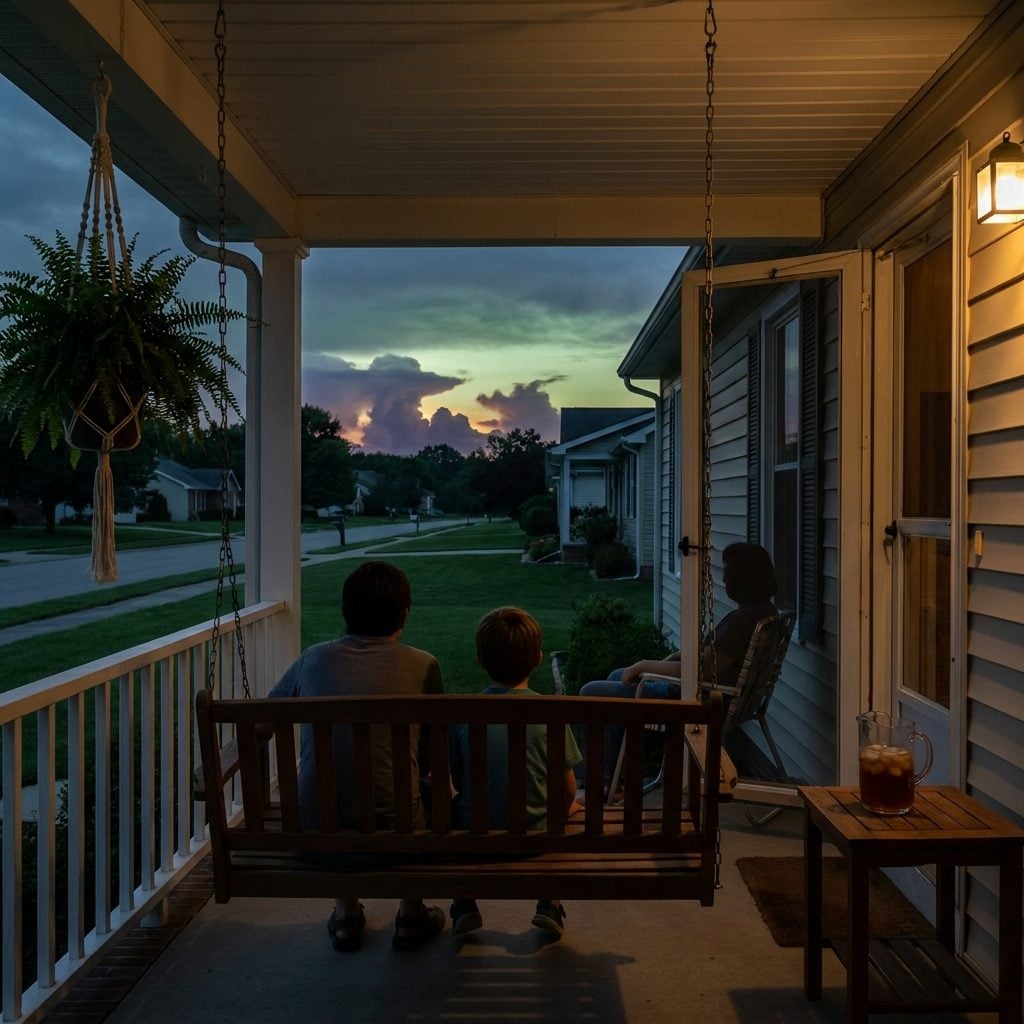 Watching the Thunderstorm Roll In From the Porch Like It Was Free Television