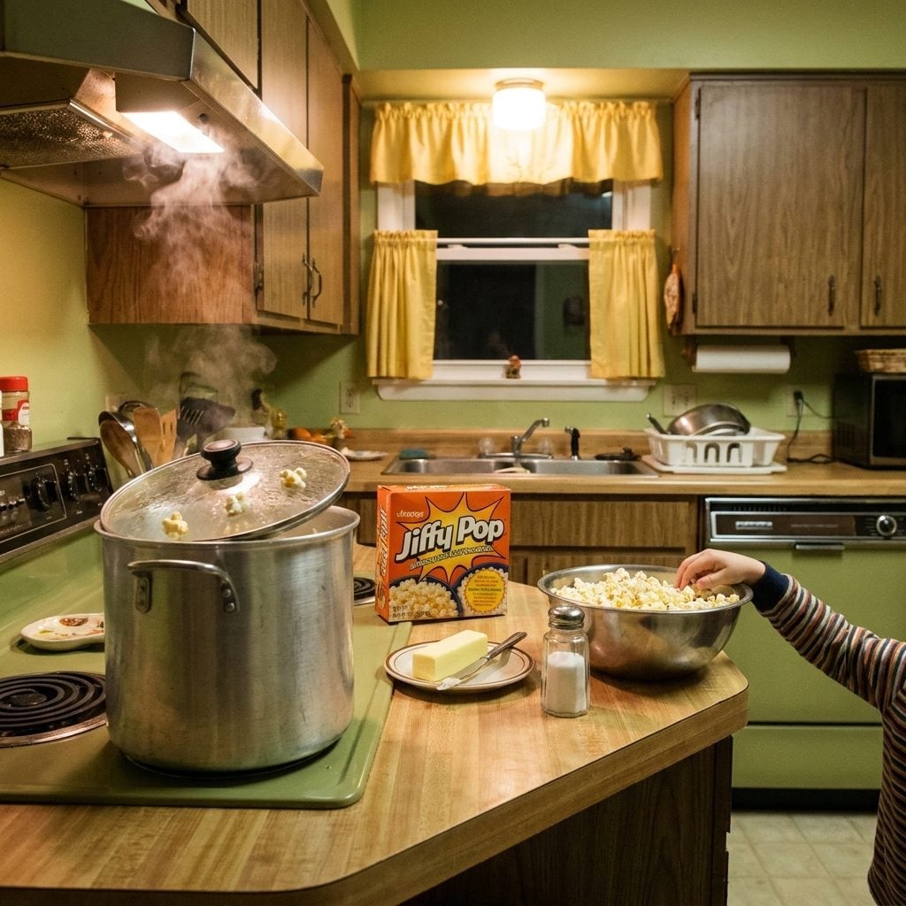 Stovetop Popcorn Night, Including the Burned Batch That Was Eaten Anyway
