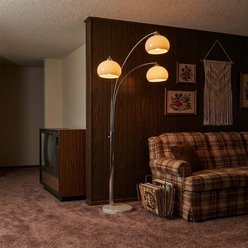 The Floor Lamp with Three Glowing Mushroom Shades That Lit Exactly Nothing
