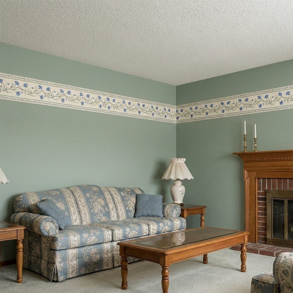 The Wallpaper Border Running Around the Room Like It Was Holding Everything Together