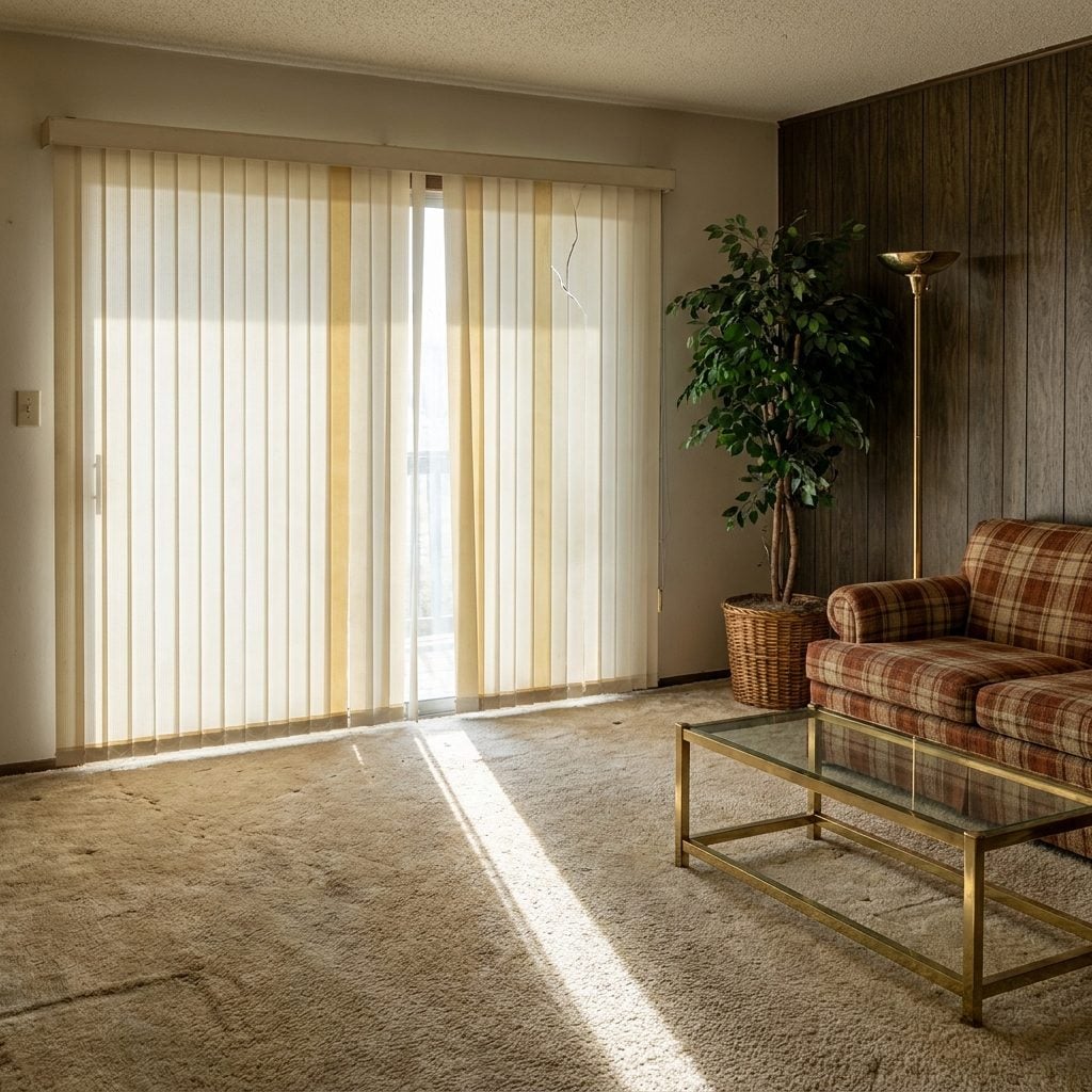 Vertical Blinds With Two Slats Permanently Missing (and Nobody Asking Questions)