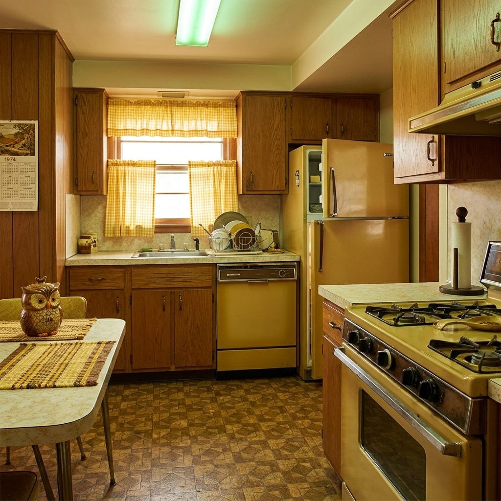 The Harvest Gold Appliances That Never Quite Matched Each Other