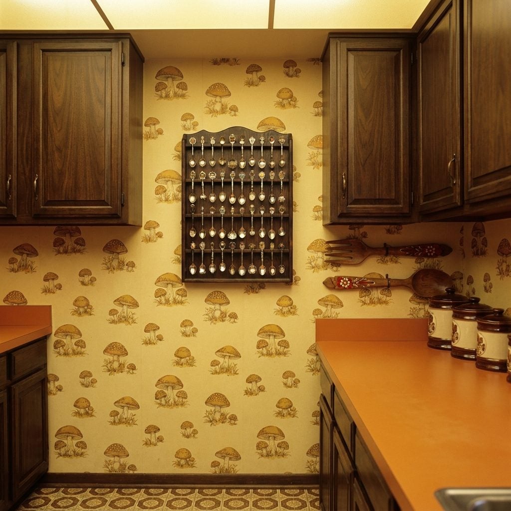 The Decorative Spoon Rack With Oversized Wooden Forks and Spoons That Were Never Used for Anything