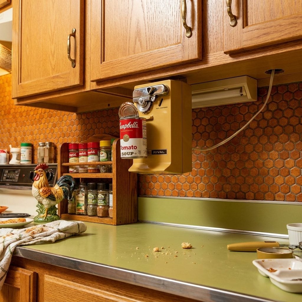 The Under-Cabinet Electric Can Opener That Was Basically a Permanent Fixture