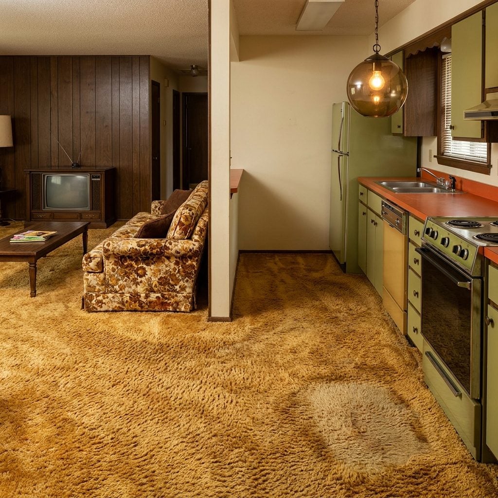 The Shag Carpet That Didn't Stop at the Kitchen Doorway
