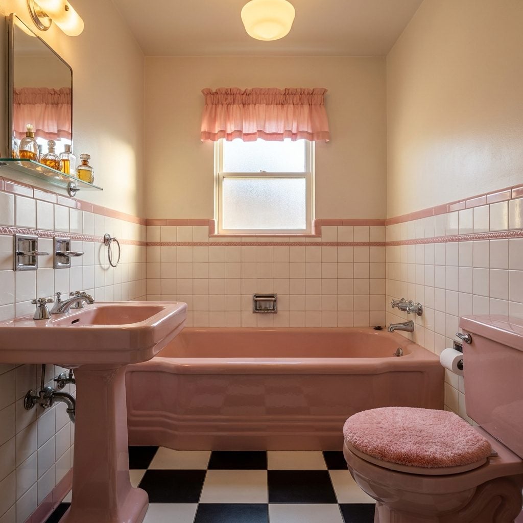 Pink Ceramic Bathtubs That Matched the Sink, the Toilet, and Your Grandmother's Entire Personality