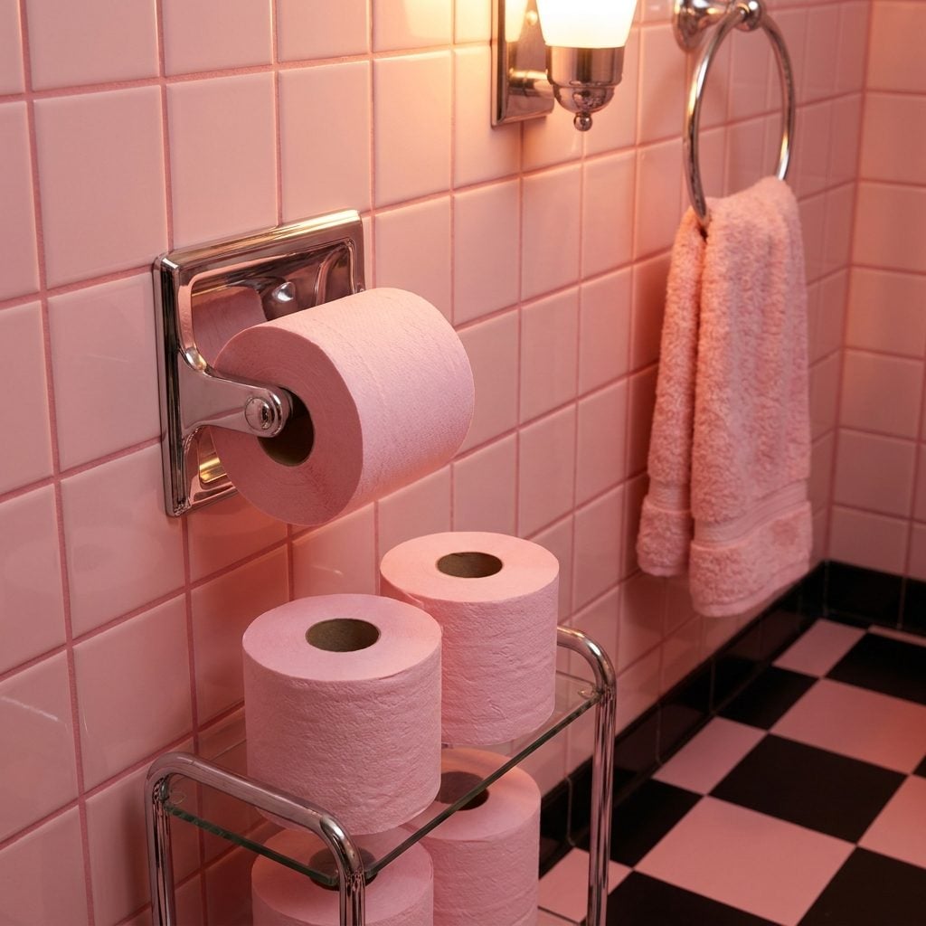 Colored Toilet Paper That Matched the Towels, the Walls, and Your Entire Personality