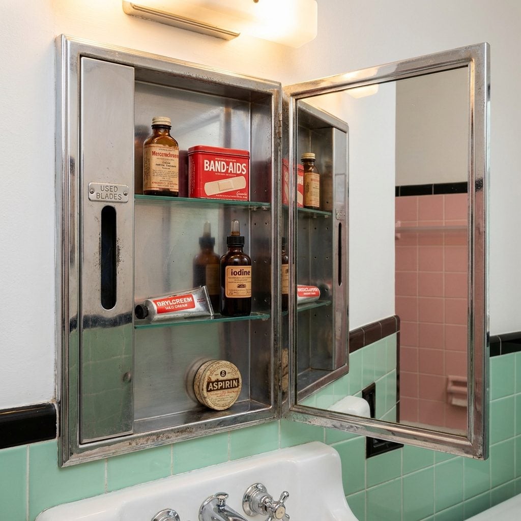 Medicine Cabinets With Razor Blade Disposal Slots That Dumped Blades Inside Your Walls Forever
