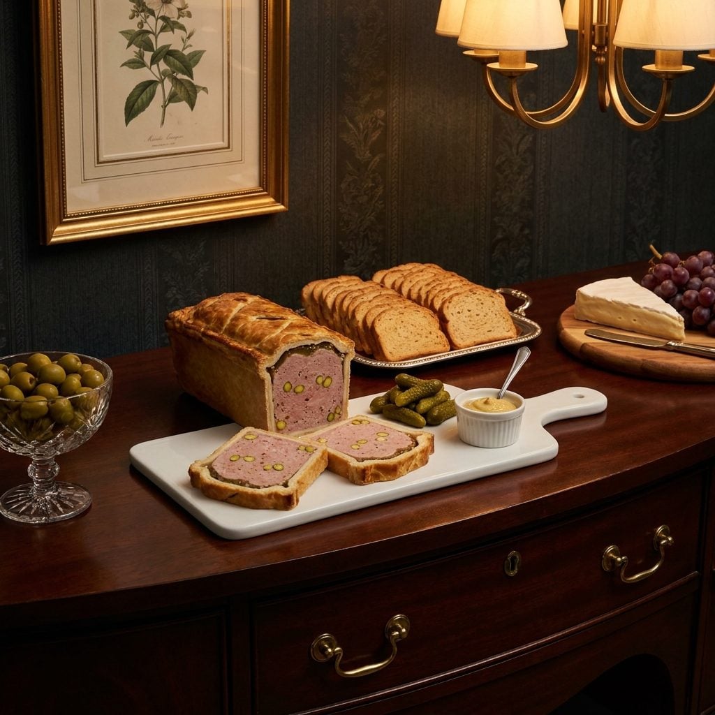 Pâté en Croûte, Sliced Cold and Displayed Like Someone Was Trying to Win an Award