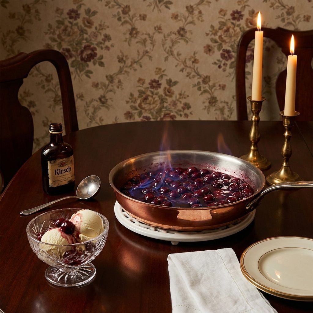 Cherries Jubilee, Because Nothing Said 'Dinner Party' Like Setting Fruit on Fire