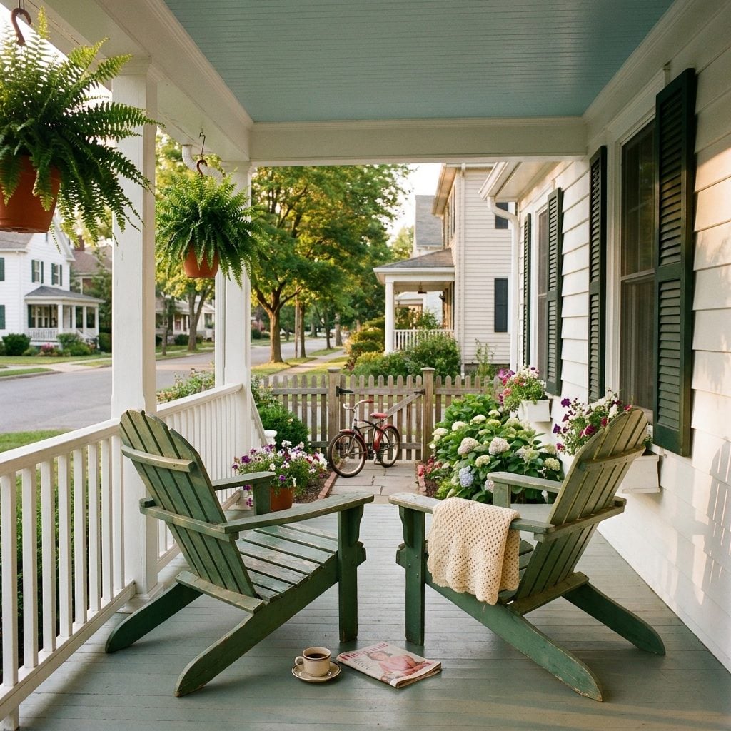 Moms Keeping Watch From Porch Chairs While Kids Tore Up and Down the Block on Bikes