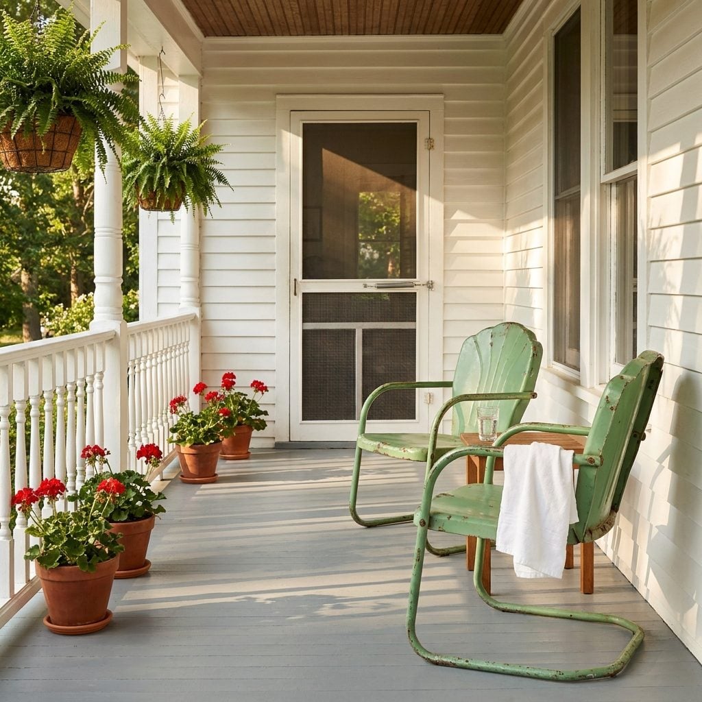 The Metal Porch Chairs That Could Brand Your Thighs on a July Afternoon