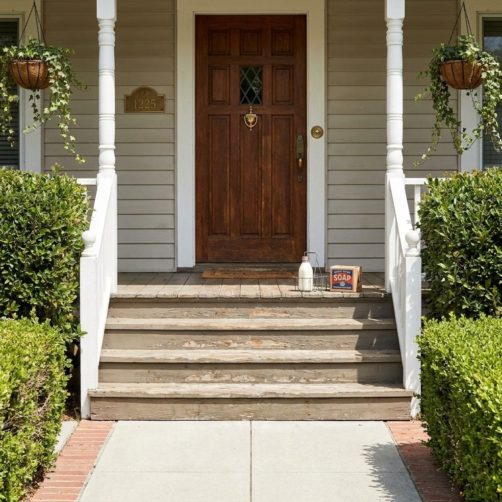 Door-to-Door Salesmen and Neighborhood Kids with Fundraiser Catalogs Climbing Those Steps All Day Long