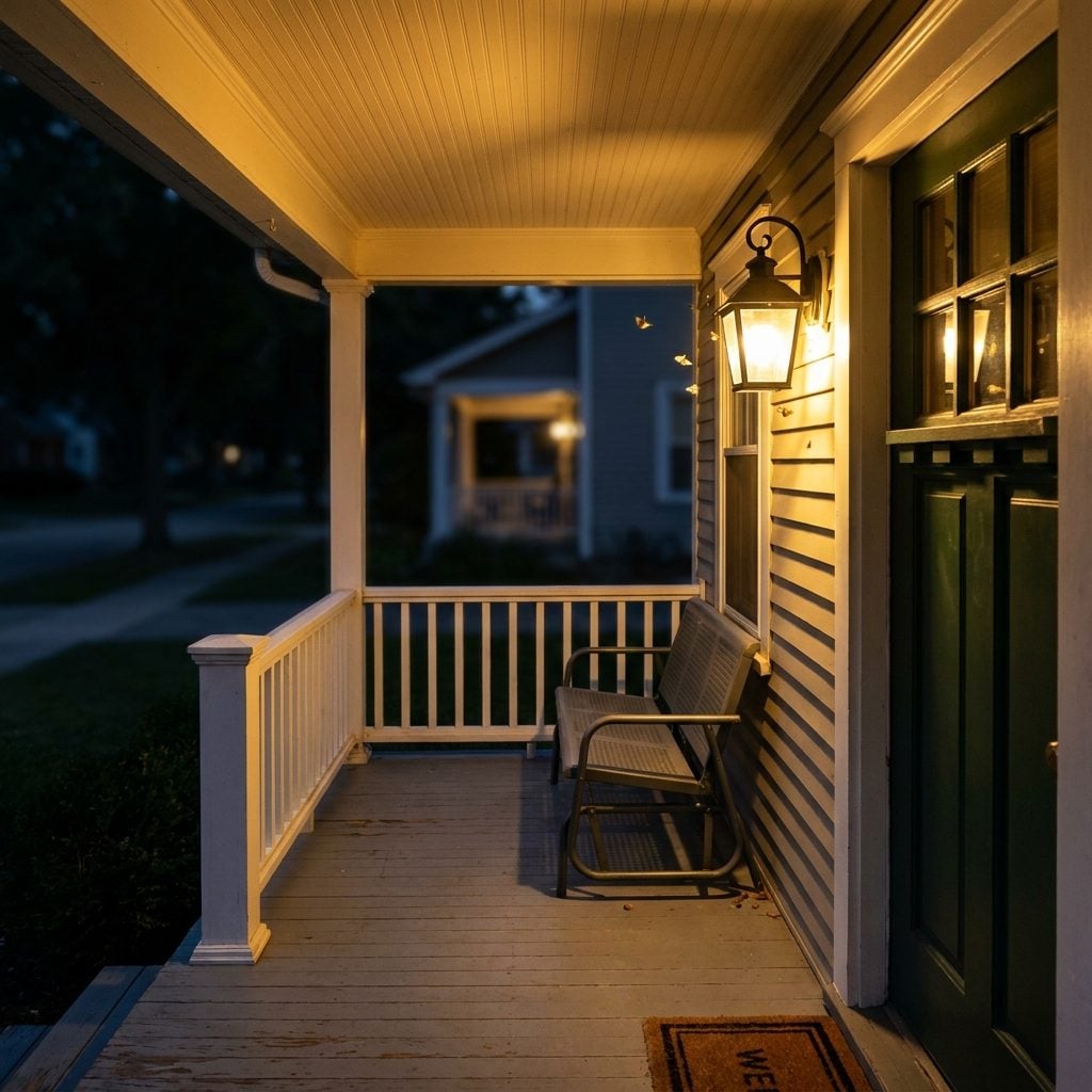 Porch Lights Left On Until Bedtime Instead of Controlled by Timers