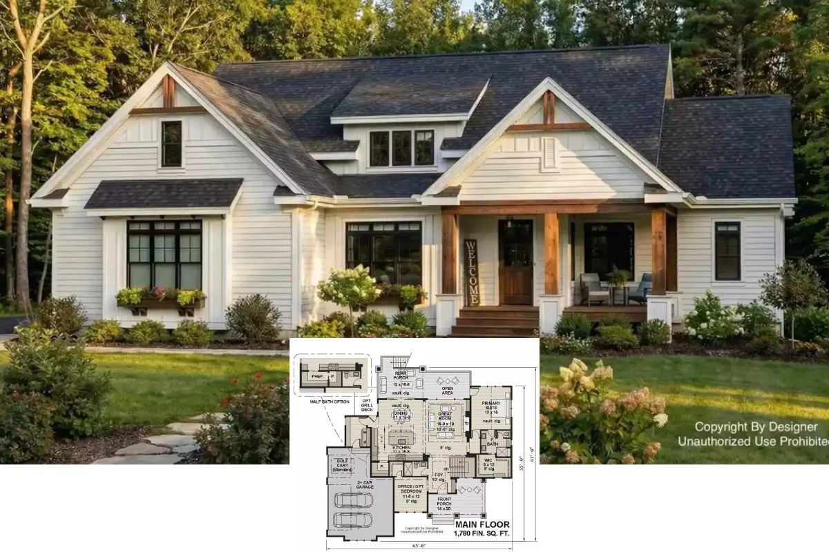 5-Bedroom Aurora Borealis Farmhouse with Walkout Basement and Oversized 2-Car Garage (Floor Plan)