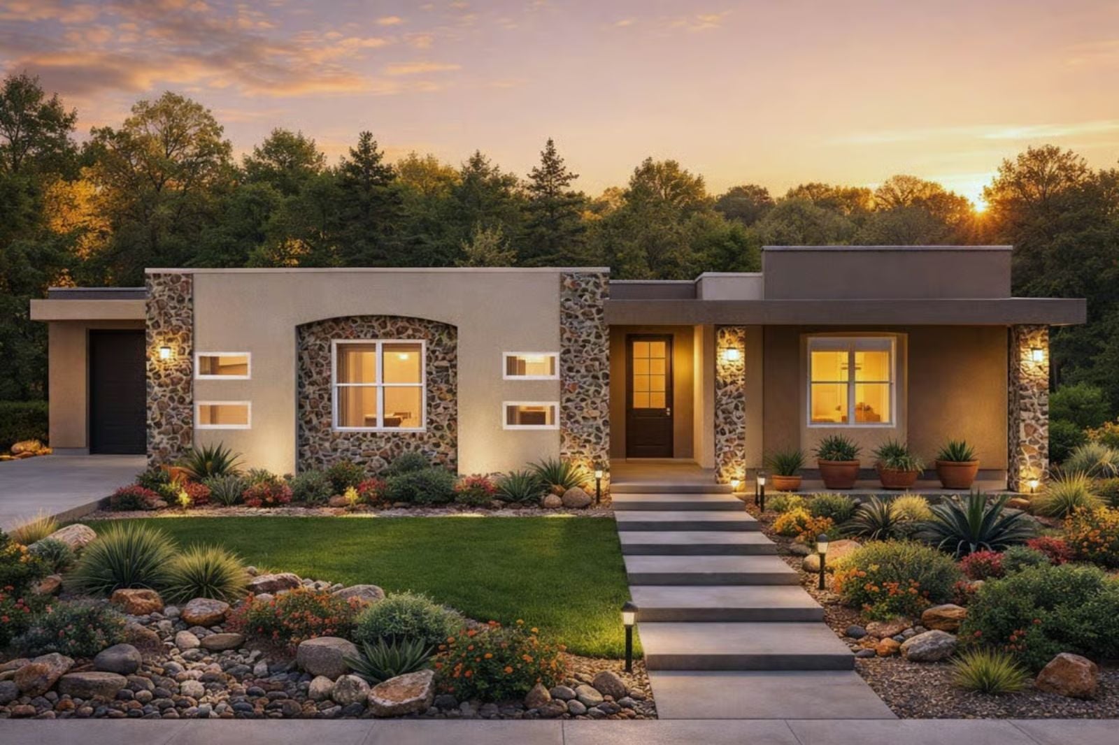 Modern 4-Bedroom Southwest Home with Flex Room and Covered Lanai (Floor Plan)