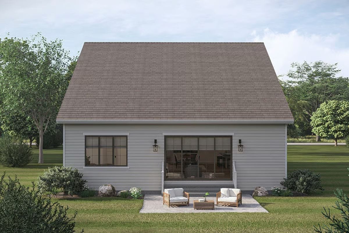 Gray Lap Siding and a Patio That Earns Its Keep