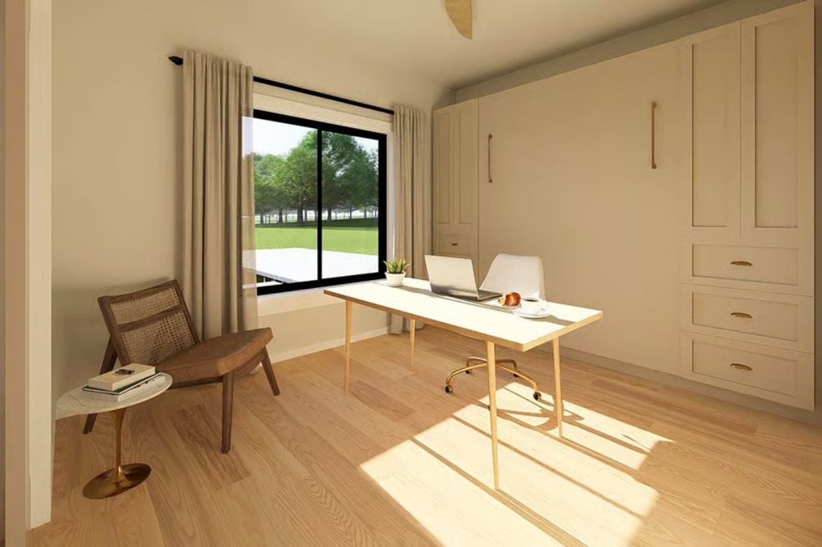 Gold Legs, Built-Ins, and a Murphy Bed Hidden in Plain Sight