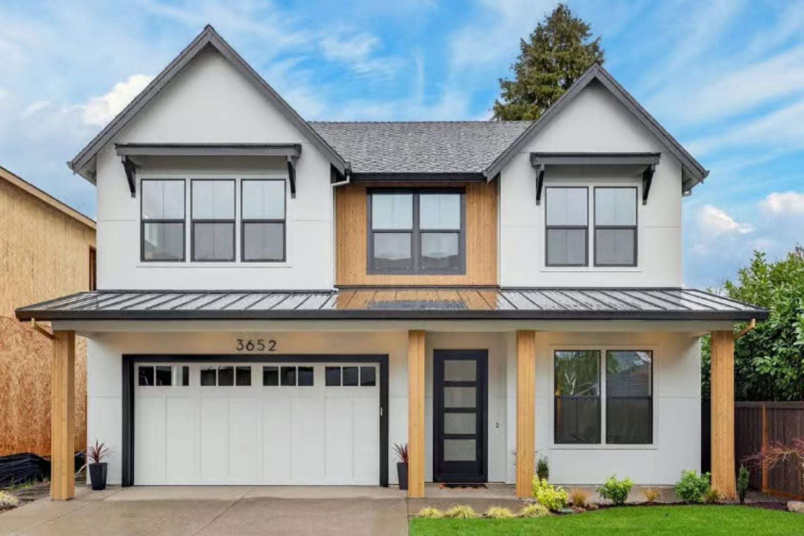 5-Bedroom Modern Farmhouse with Front Porch and Covered Outdoor Living (Floor Plan)