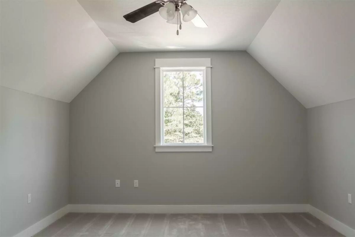 Vaulted Bonus Room with Sloped Walls Makes Every Square Foot Count