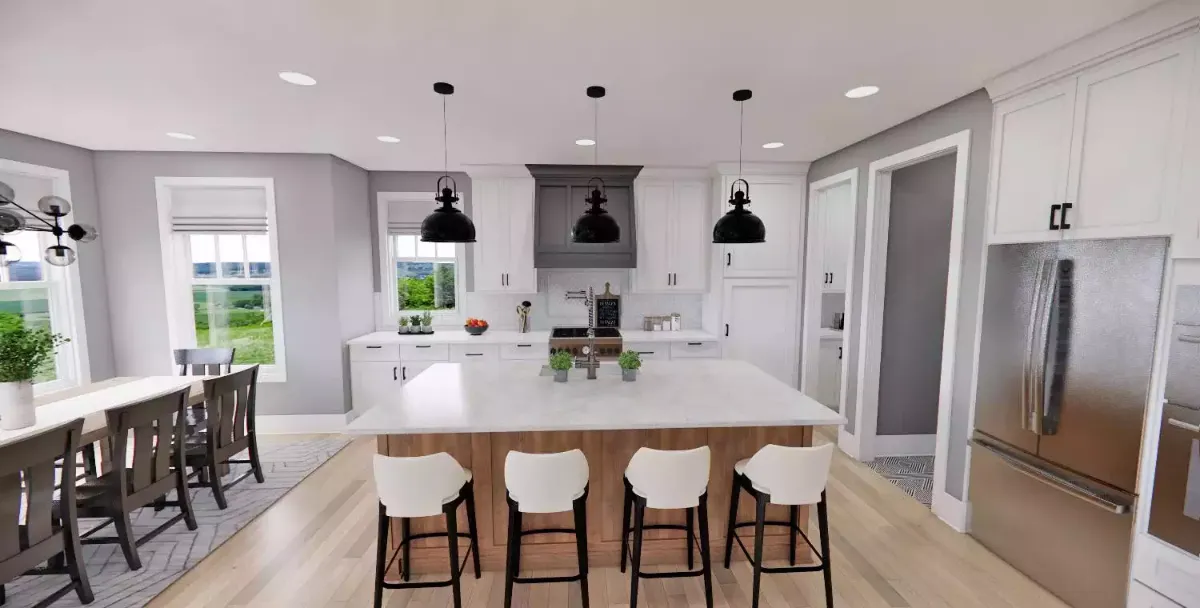 Farmhouse Kitchen Where the Island Does the Heavy Lifting