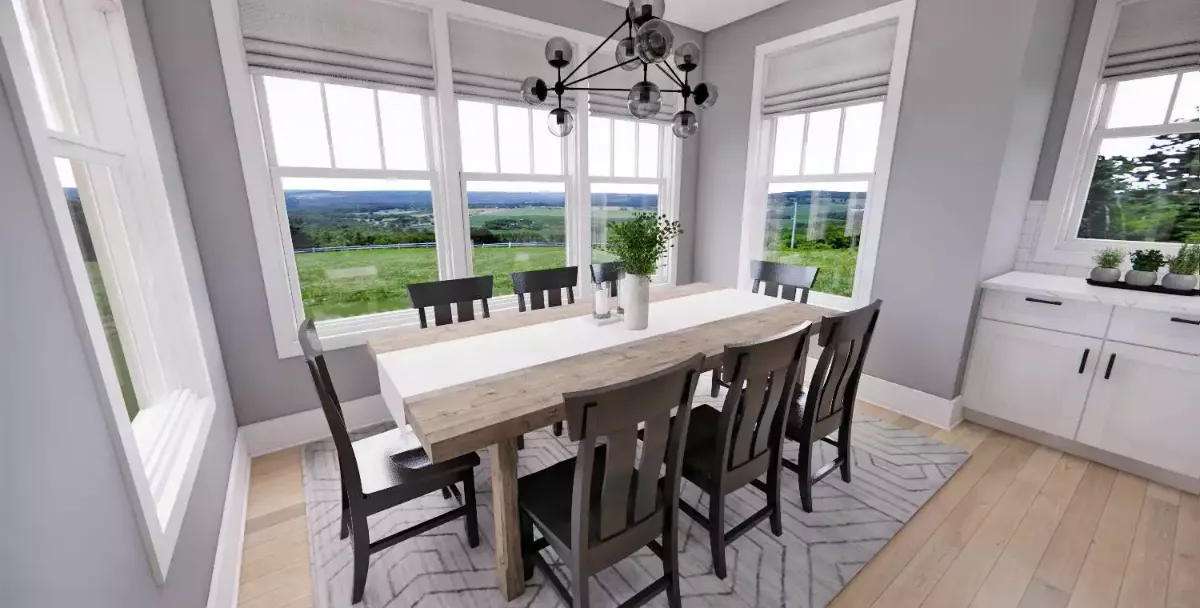 Wraparound Views and a Farmhouse Table Built for a Full House