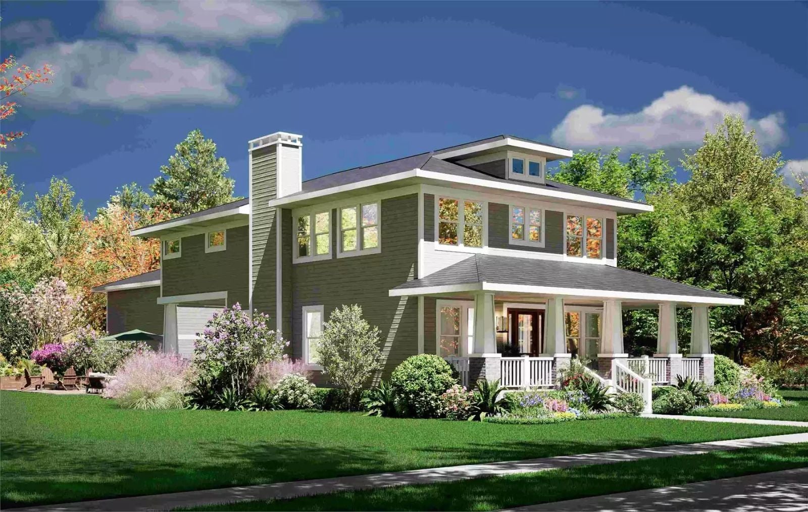 4-Bedroom Weatherford Farmhouse with Balcony and Covered Patio (Floor Plan)