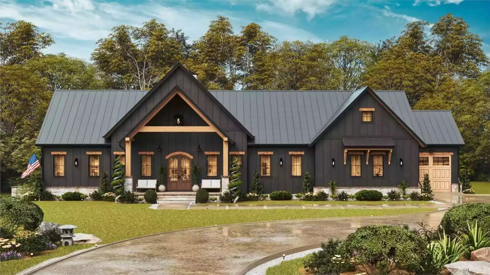 Ranch-Style 3-Bedroom Eastgate Way Home with Screened Porch and Jack & Jill Bathroom (Floor Plan)