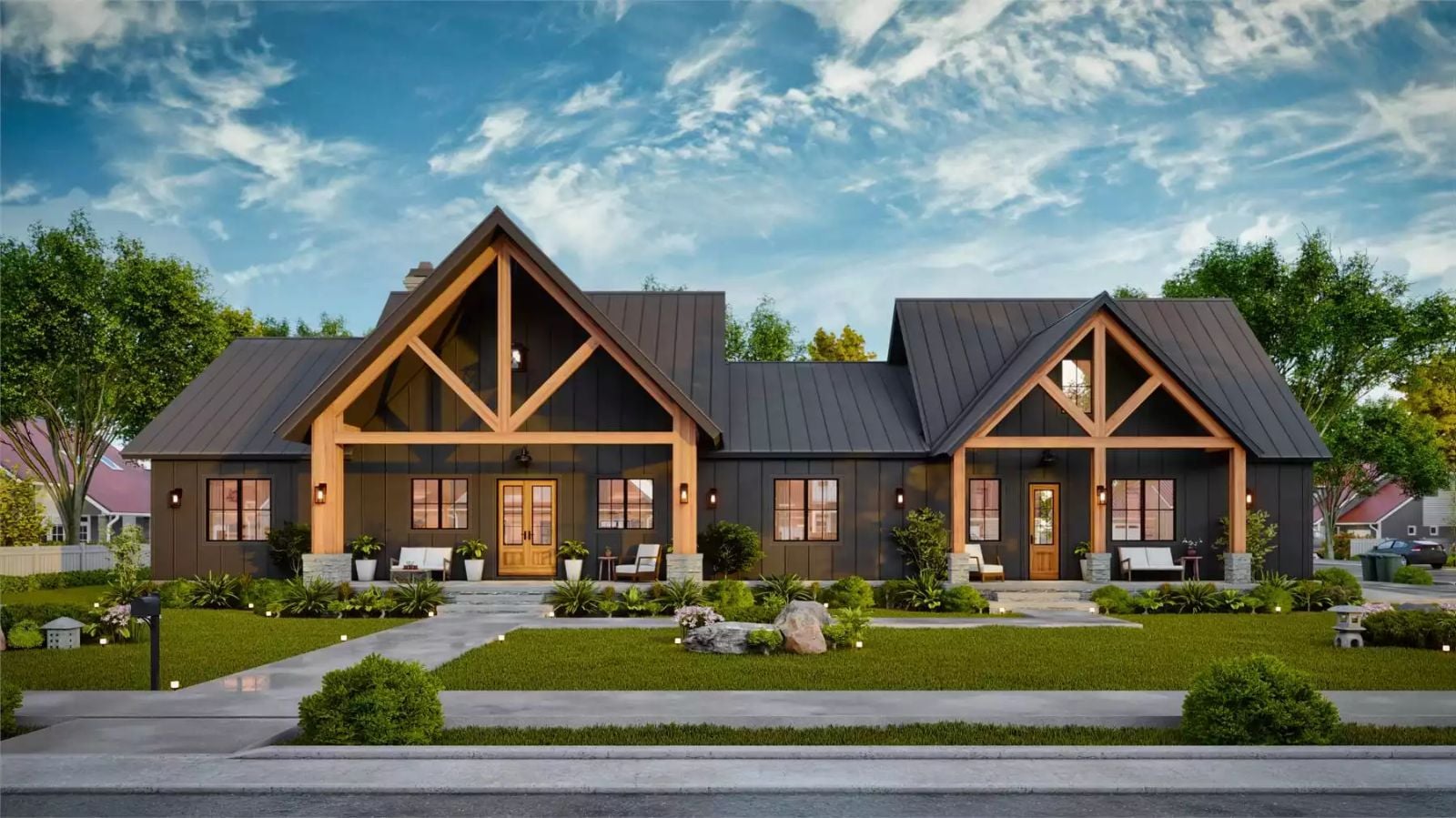 Haystack IV 3-Bedroom Modern Farmhouse with Bonus Room and Lower level Expansion (Floor Plan)