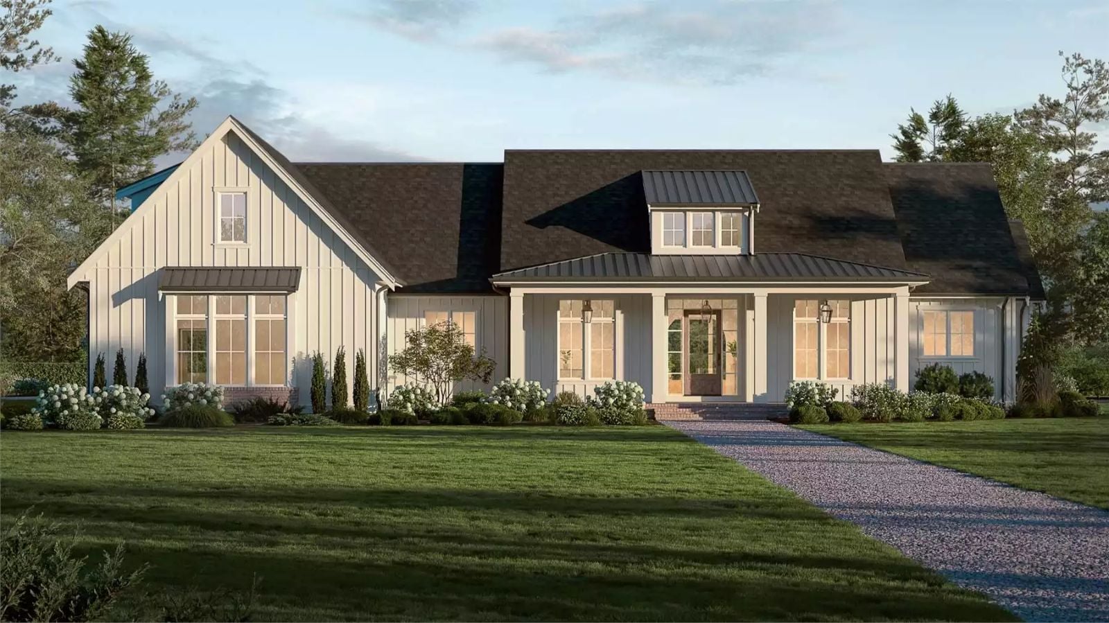 Longmeadow 3-Bedroom Ranch with Front Porch and Covered Patio (Floor Plan)