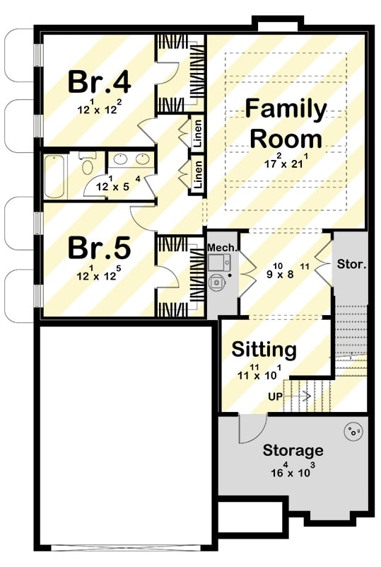 Floor Plan 3 - Belvoir 3-Bedroom Modern European Home with Lower Level Expansion Designed for Families That Outgrew the Starter Home