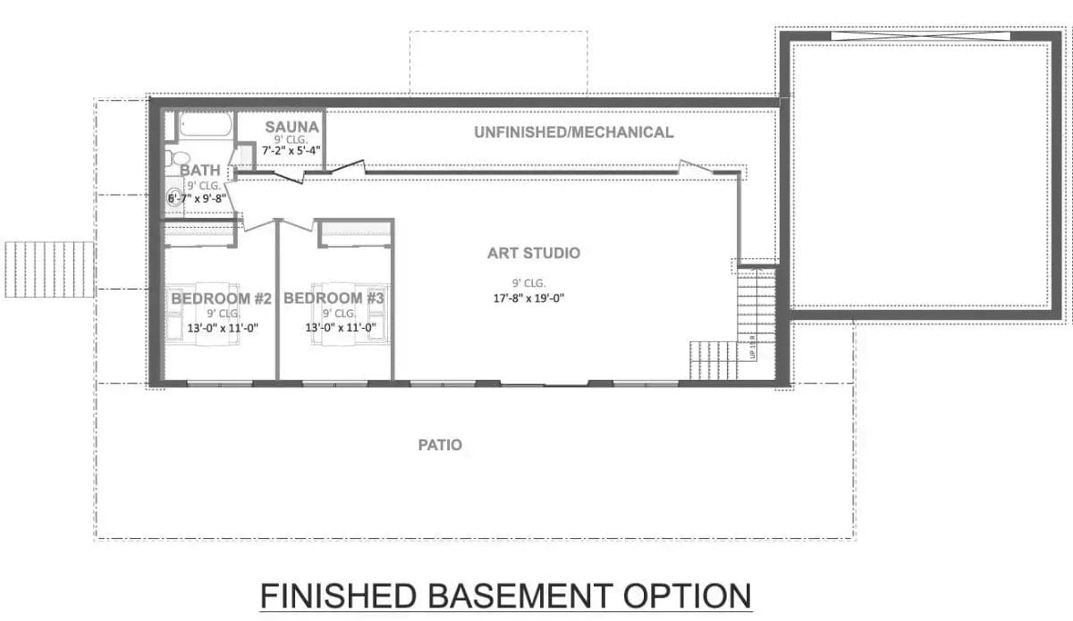 Floor Plan 2 - Birkshire 3-Bedroom Modern Home with Wraparound Deck Designed for Couples Who Want a Home That Feels Like Vacation