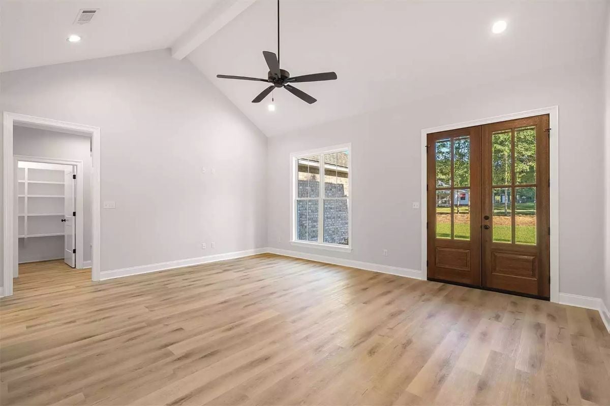 Vaulted Ceilings and Double Doors That Make a Real First Impression