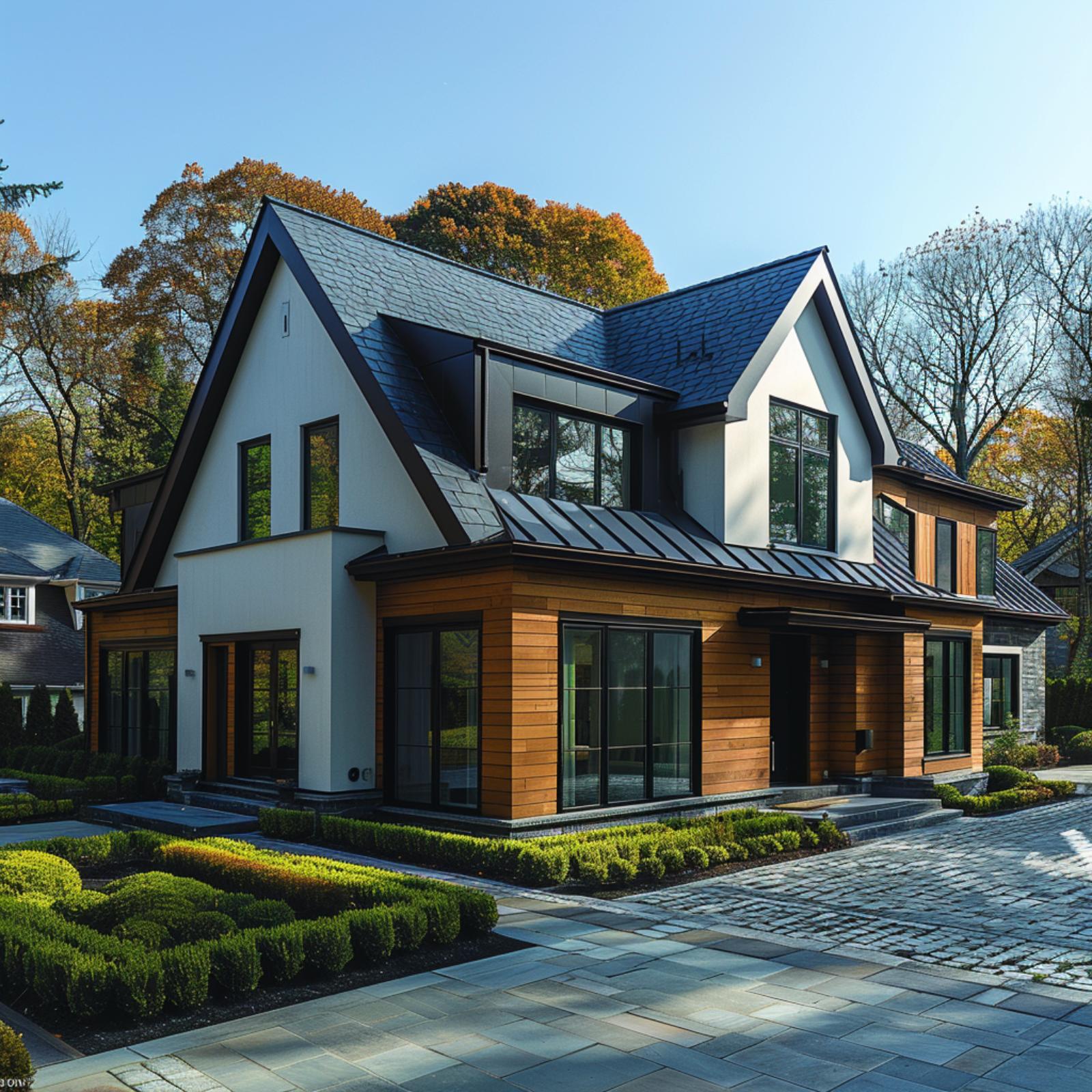 Stucco, Cedar, and Standing-Seam Metal Walk Into a Facade — Nobody Loses