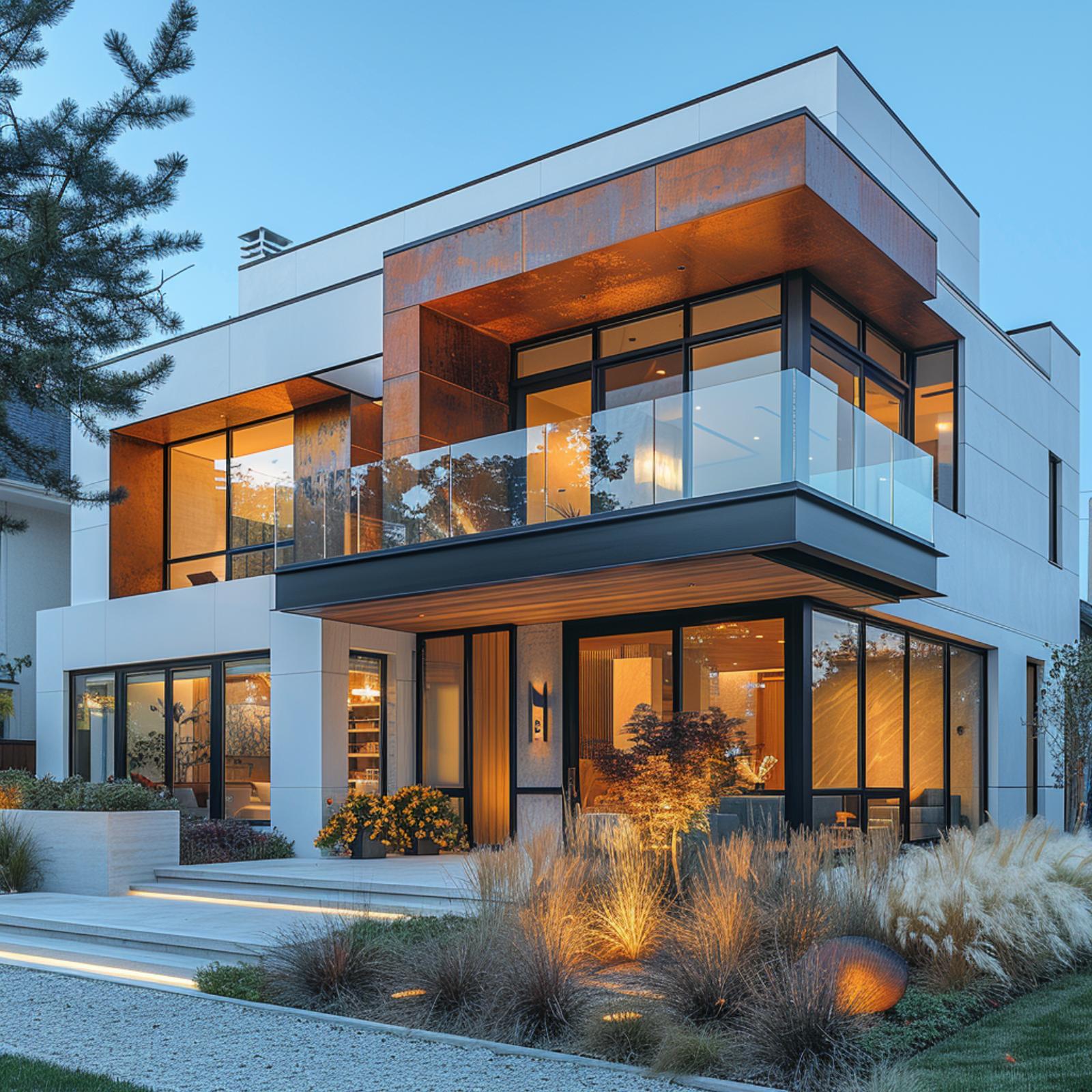 Corten Steel and White Panel Find Common Ground, Then Refuse to Settle