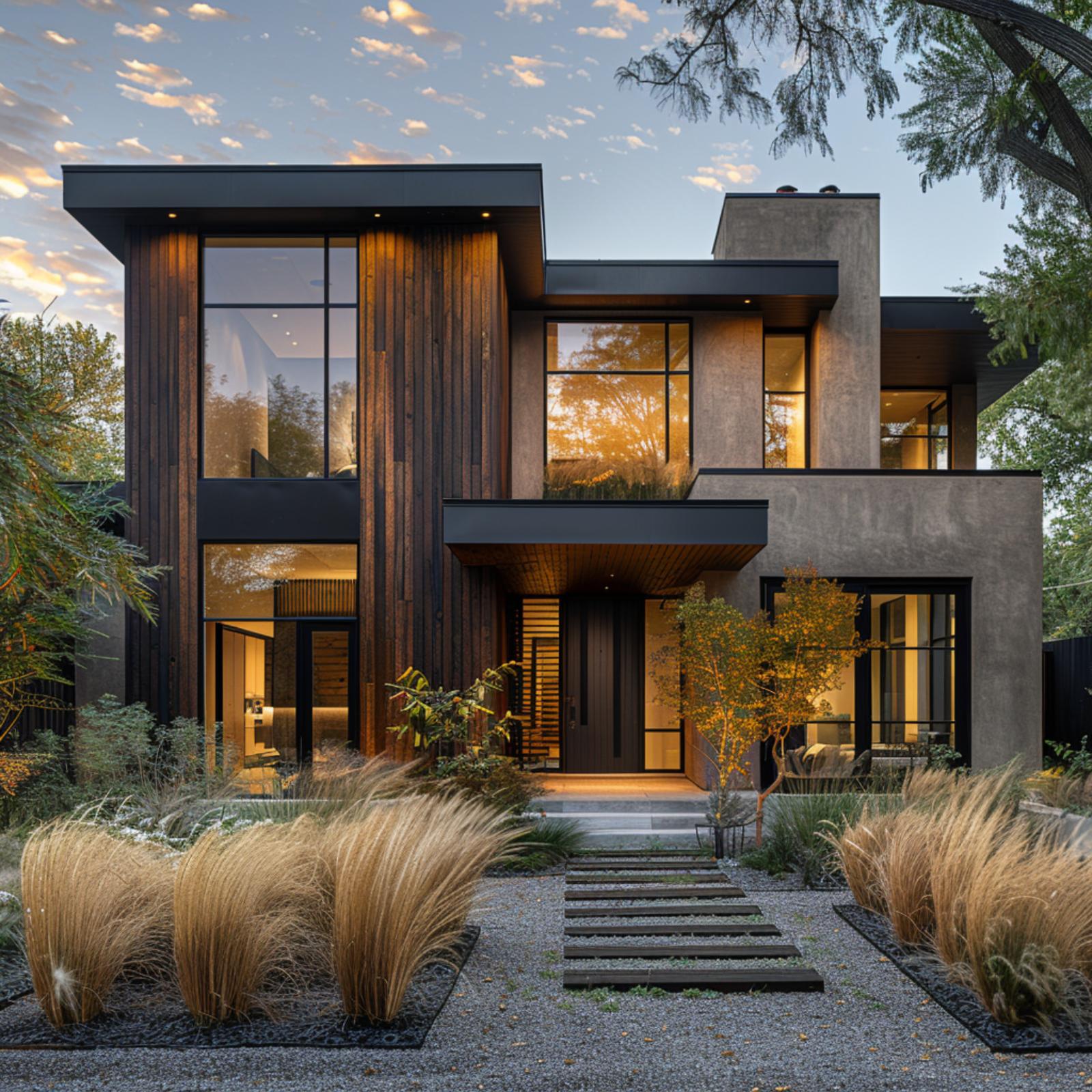 Concrete, Vertical Cedar, and Black Steel Frames — Who's Really Running This Facade?