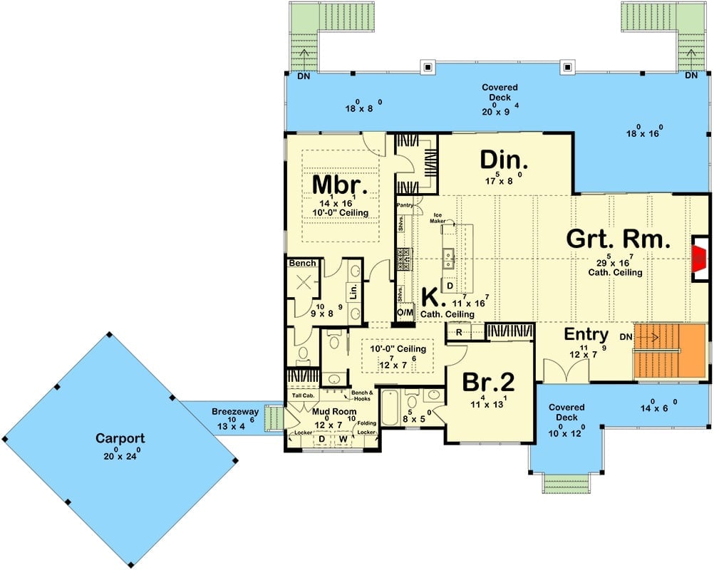 Floor Plan - Clearwater Cove 3-Bedroom Modern Lake House with Bunk Room Designed for Families Who Live for Lake Days and Long Weekends (Floor Plan) = 118 characters ✓