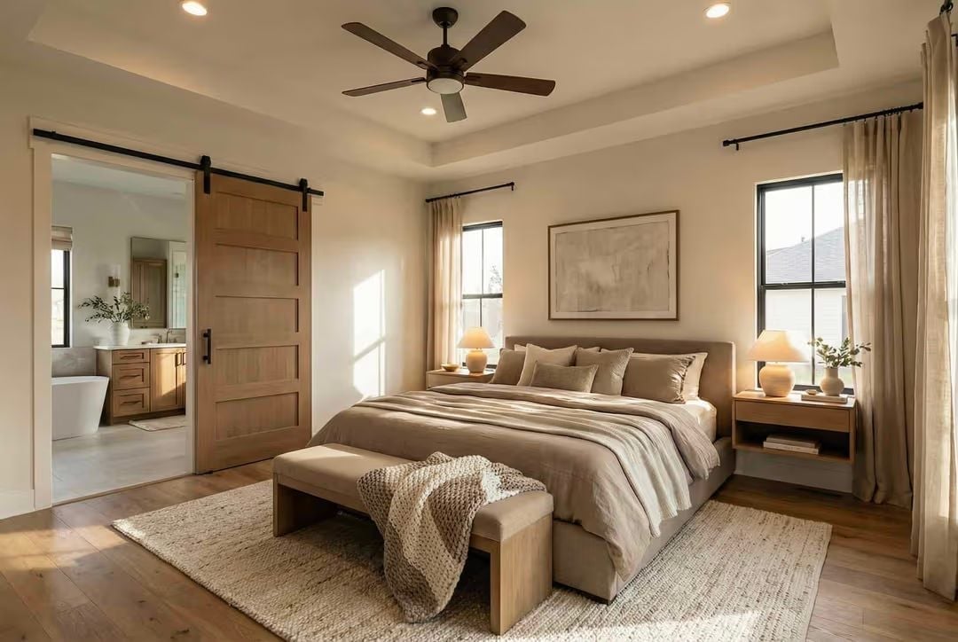 Barn Door, Tray Ceiling, and a Master Suite That Earns Its Square Footage