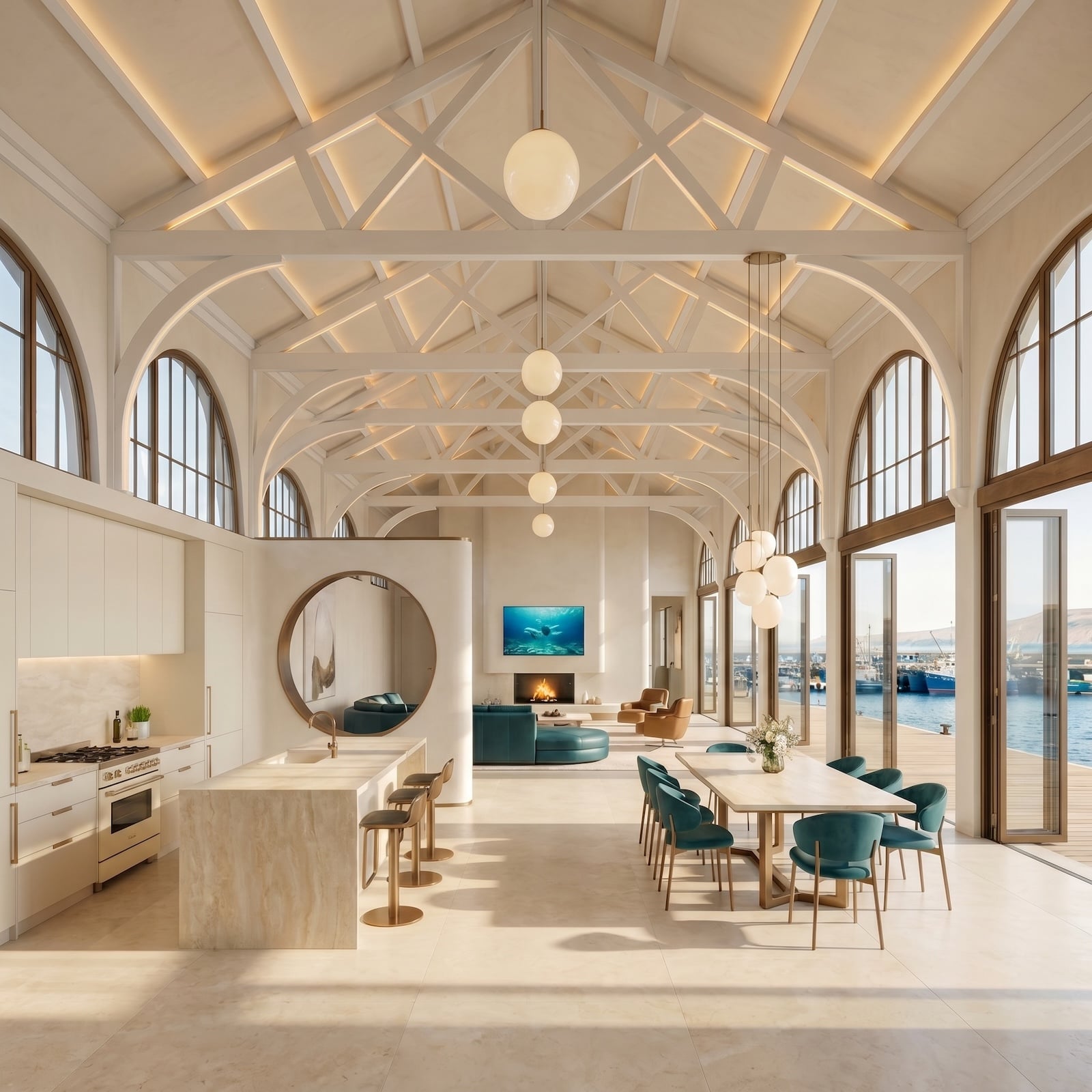 32 Waterfront Homes Designed From the Remains of an Abandoned Ferry Terminal (Before & After Pics)