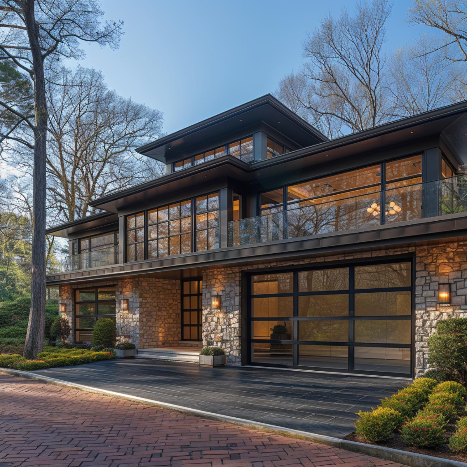 Stone, Glass, and a Prairie Roofline That Actually Knows What It's Doing