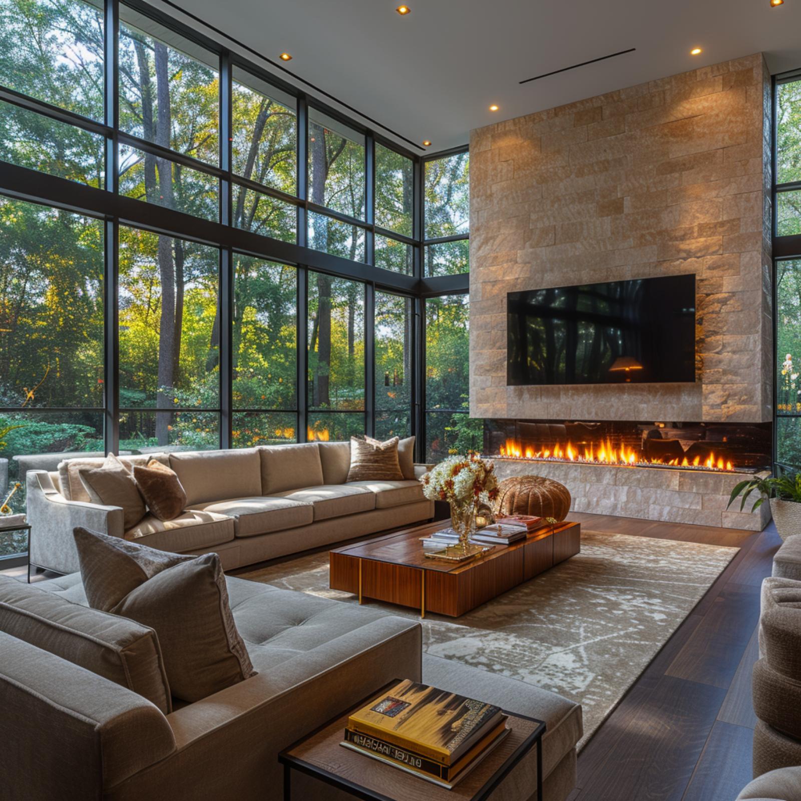 Stone, Fire, and a Forest That Fills Every Panel of Glass